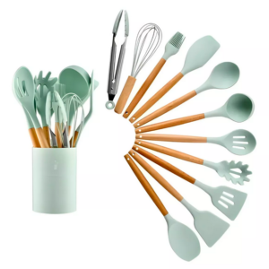 Set 12 Utensilios De Cocina Silicona